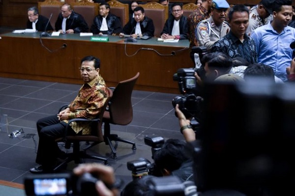 Setya Novanto dihukum 15 tahun, denda Rp 500 juta, dicabut hak politik 5 tahun