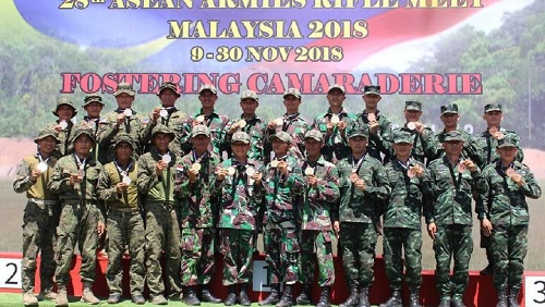 Raih 32 Emas, TNI AD Optimistis Jadi Juara Umum di AARM 2018