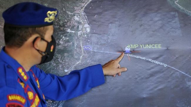 KNKT Melakukan Investigasi Penyebab KMP Yunicee Tenggelam di Selat Bali