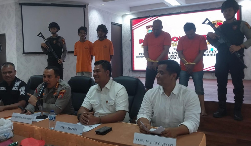 Manusia silver Pencuri Kabel Flyover SKA Ditangkap, Hasil Penjualan Dibeli Narkoba