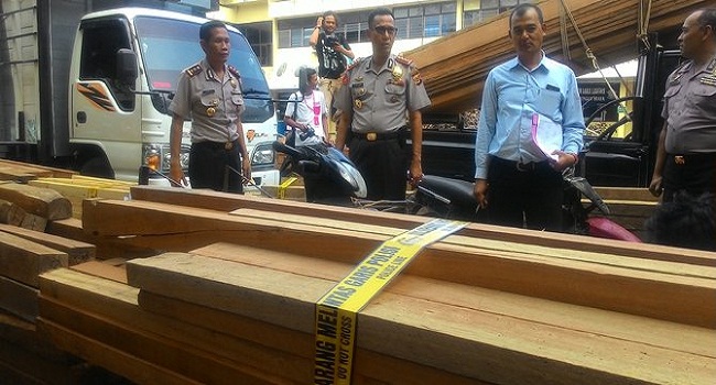 Polisi Aceh sita 27 kubik kayu diduga hasil illegal logging
