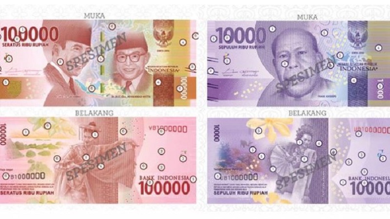 Ini Dia 11 Uang Rupiah Pecahan Baru Bergambar Pahlawan Nasional