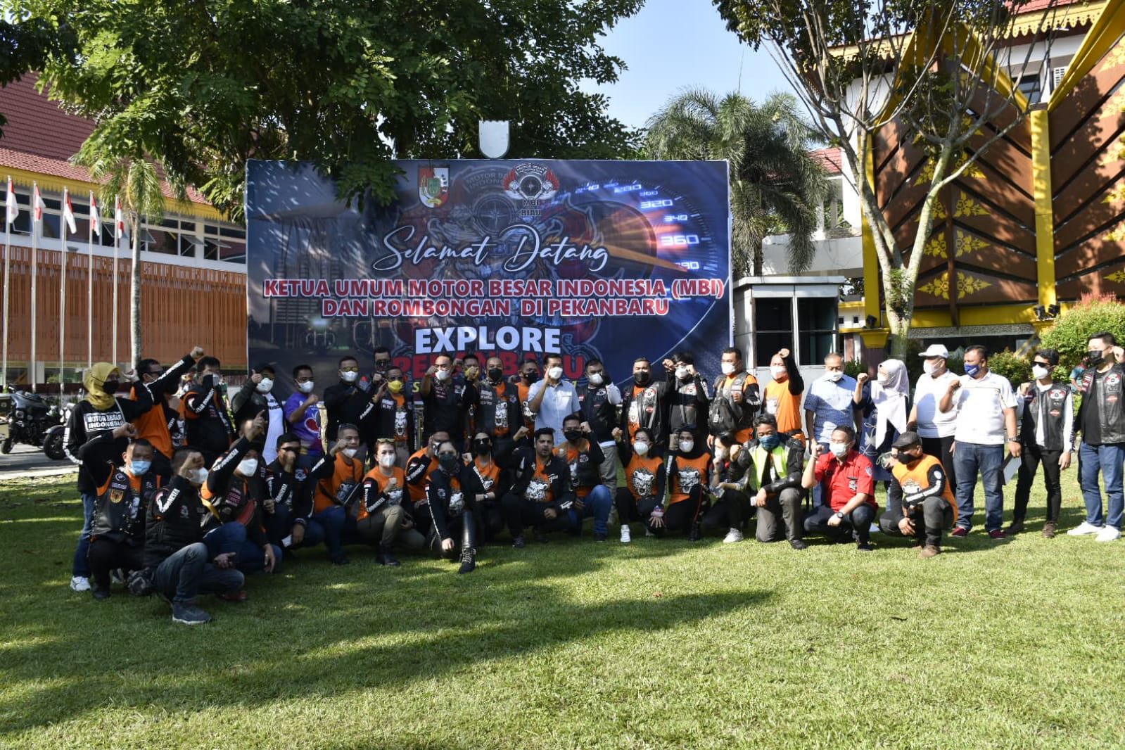 Lepas Touring MBI Riau, Pesan Walikota Firdaus dan Pimpinan DPRD Ginda Bikin Haru