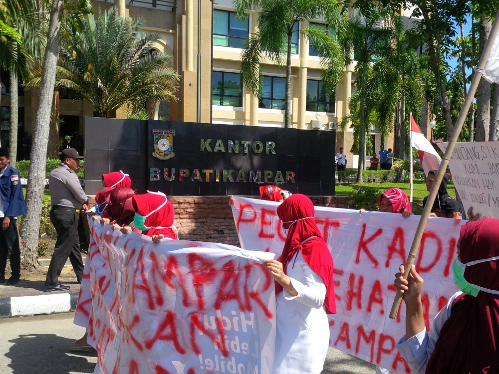 RTK Kampar dan Satpol PP Saling Lapor 