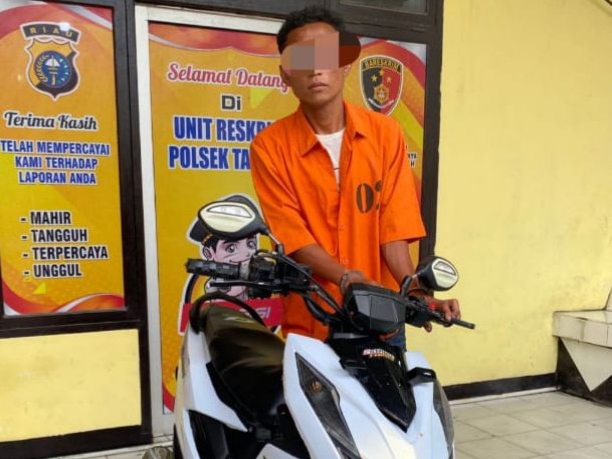 Belum Jauh Kabur, Pencuri Motor di Kampar Dikejar dan Ditangkap Warga