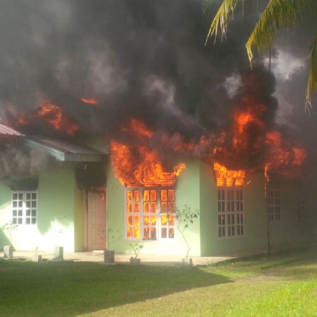 Satu Unit Rumah Ludes Terbakar, Diduga Dibakar Anaknya