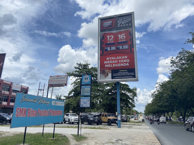 Reklame Rokok Masih Menjamur di Pekanbaru, Padahal Sudah Dilarang Pemko