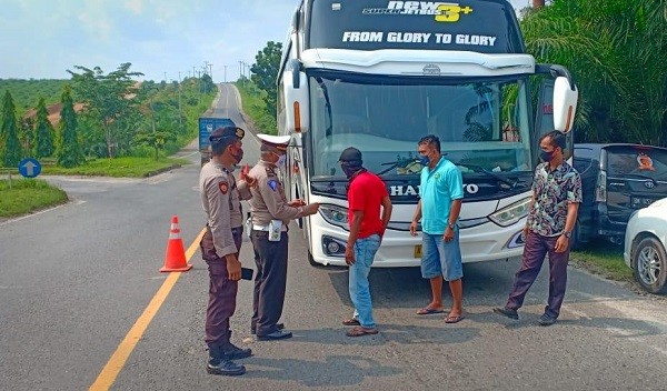 Pengendara yang Masuk atau Keluar Pekanbaru akan Diberikan Sanksi