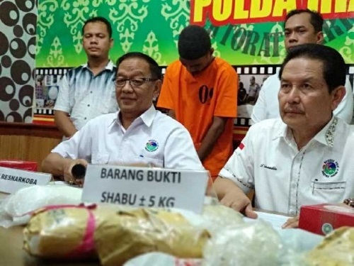 746 Jadi Tersangka, 55 Kilogram Sabu dan 10.732 Butir Ekstasi Disita Kepolisian di Riau 3 Bulan Tera