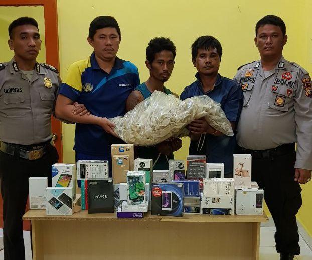 Curi Ratusan Handphone, Warga Rohil Diringkus Polisi