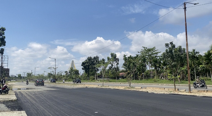 Perbaikan Jalan Sudirman Ujung Pekanbaru Rampung, Akses Rumbai ke Kota Lancar Kembali