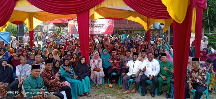 Reses Ginda Burnama di Labuhbaru Barat, Herlina Minta Pasang Lampu Jalan