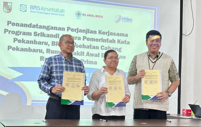 Pemko Pekanbaru Gandeng RS Awal Bros dan RS Prima Dukung Program Srikandi BPJS Kesehatan