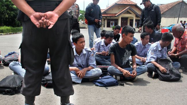 Polisi Temukan Fenomena Tawuran Pelajar jadi Hiburan
