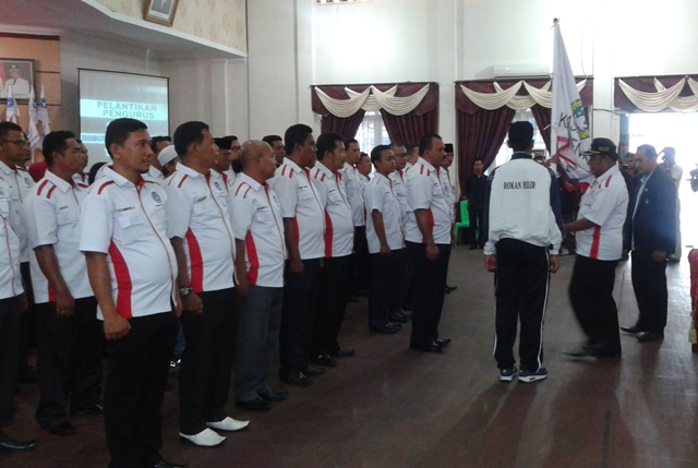 Wabub Resmi Lantik Pengurus Asosiasi PSSI Kabupaten Rohil