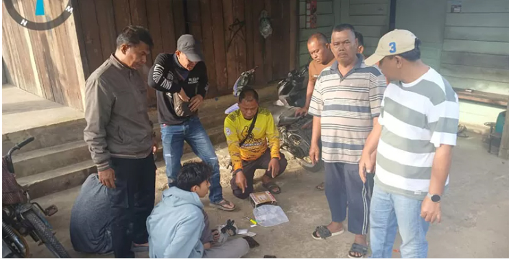 BN Ditangkap Polisi Usai Jemput Paket Narkoba di Depan Rumahnya di Inhil