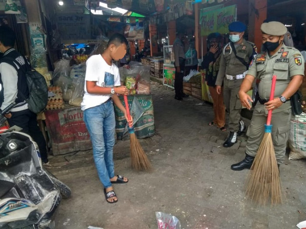 Fokus ke Pasar, Satpol PP Pekanbaru Kembali Tangkap Puluhan Pelanggar Prokes