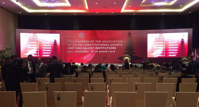Presiden Jokowi Buka Kongres ke-3 Asosiasi MK se-Asia