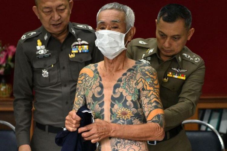 Karena Tatonya Viral, Bos Yakuza Jepang Tertangkap di Thailand